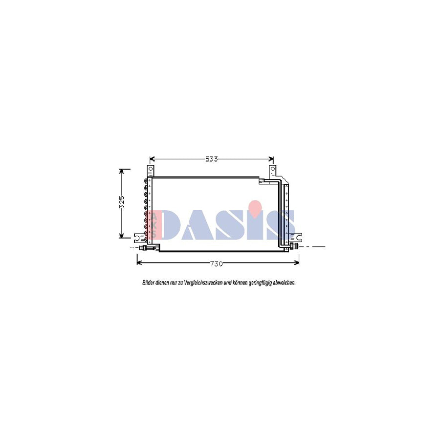 AKS Dasis 352010N Air Conditioning Condenser | Duco Car Parts UK