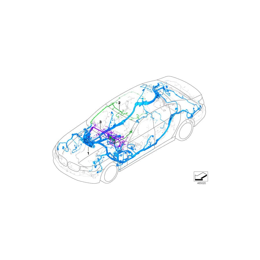 Genuine BMW 61112413612 G11 G12 Audio Wiring Harness, Duplicate (Inc. 740eX, 740LdX & 750LiX 4.0) | Duco Car Parts UK Car Parts