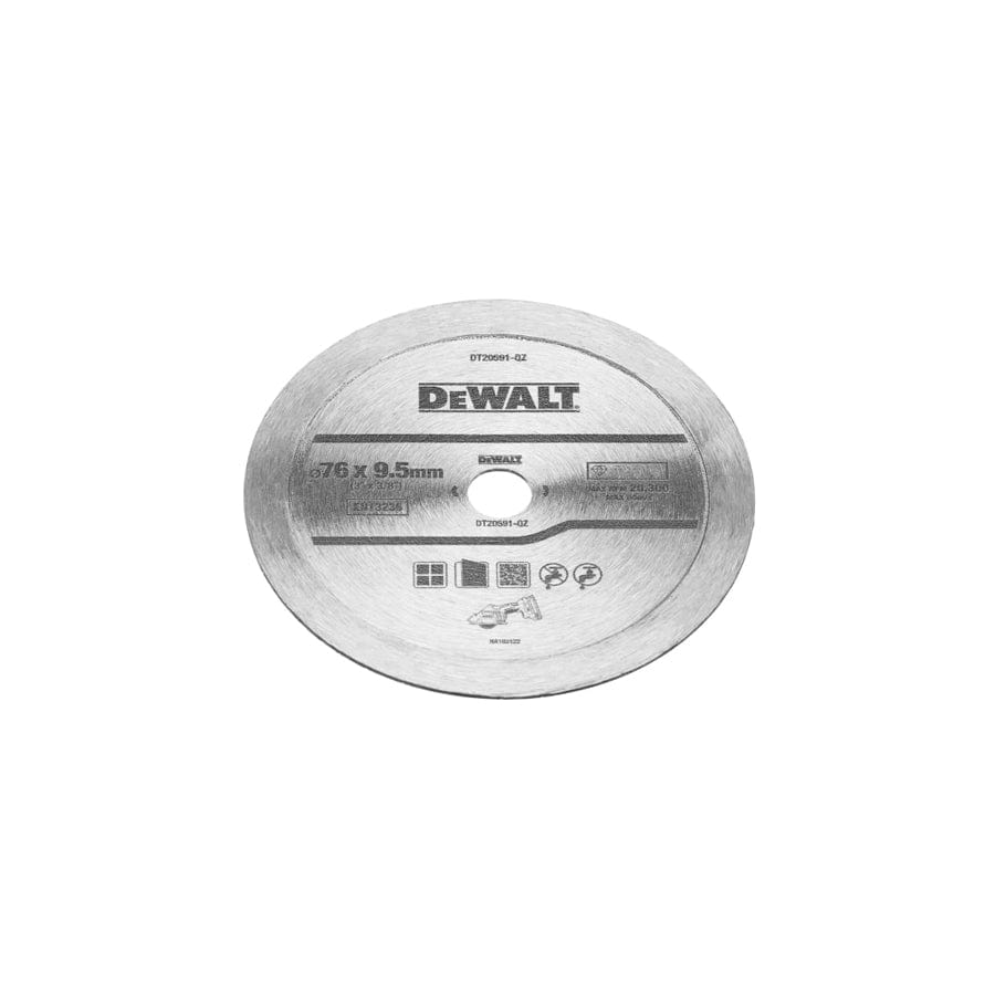 DEWALT DEWDT20591QZ DT20591 Diamond Tile Blade 76mm | Duco Car Parts UK