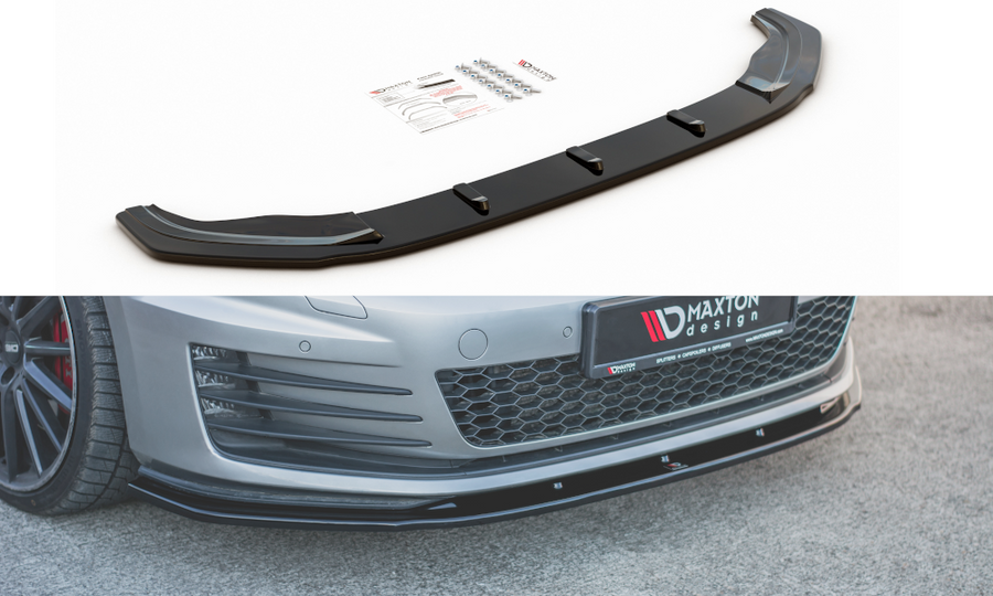 Maxton Design VW-GO-7-GTI-FD1T Front Splitter V.1 Volkswagen Golf GTI MK7 | Duco Car Parts UK Car Parts