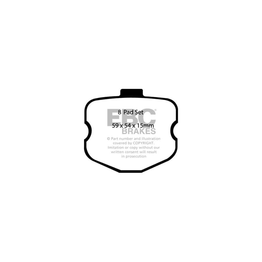 EBC PD12KR087 Chevrolet Corvette C6 Redstuff Rear Brake Pad & GD Disc Kit 2 | Duco Car Parts UK Car Parts