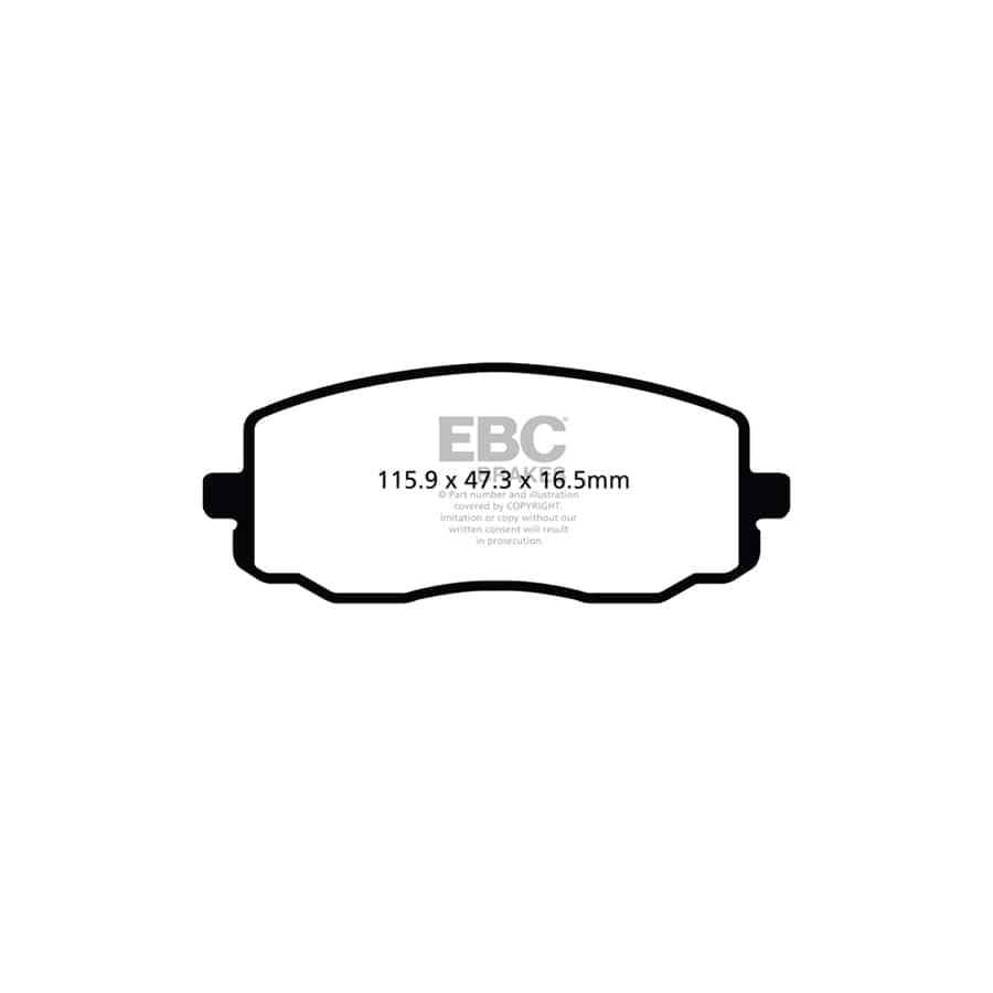 EBC PDKF2316 Hyundai i-20 Ultimax Front Brake Pad & Plain Disc Kit 2 | Duco Car Parts UK Car Parts