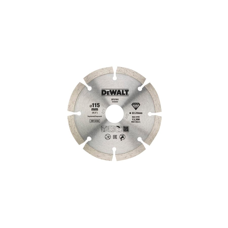 DEWALT DEWDT20455QZ Dry Diamond Blade 115mm (2 Pack) | Duco Car Parts UK