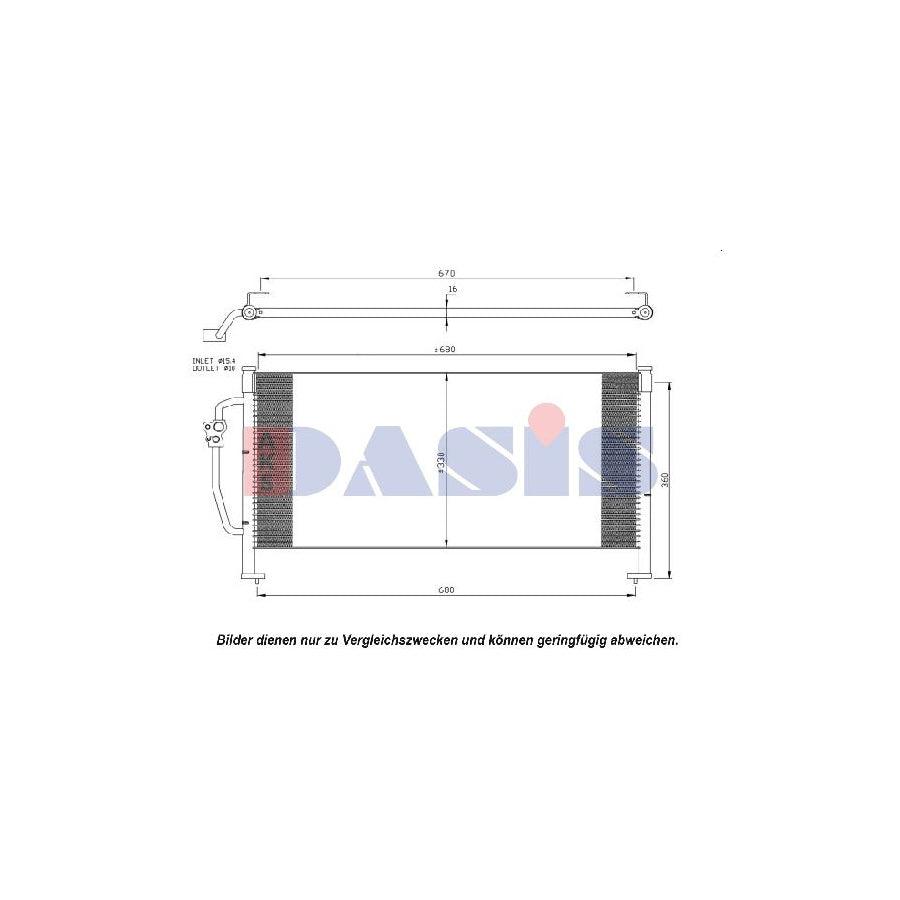 AKS Dasis 352014N Air Conditioning Condenser | Duco Car Parts UK