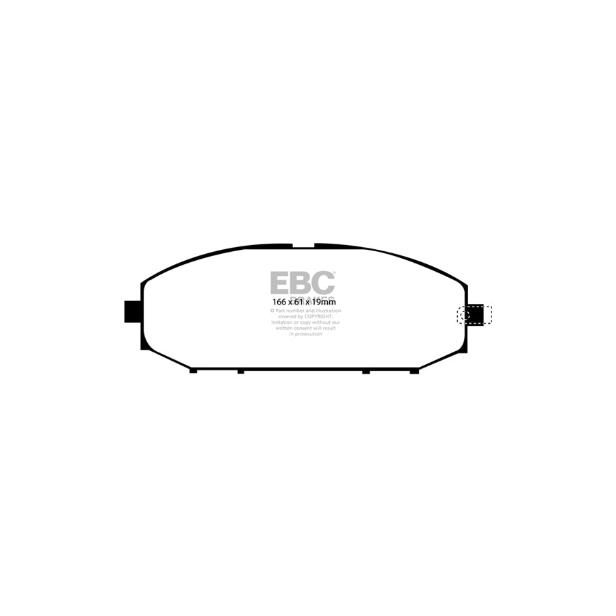 EBC PD14KF313 Nissan Patrol Bluestuff Front Brake Pad & GD Disc Kit 2 | Duco Car Parts UK Car Parts
