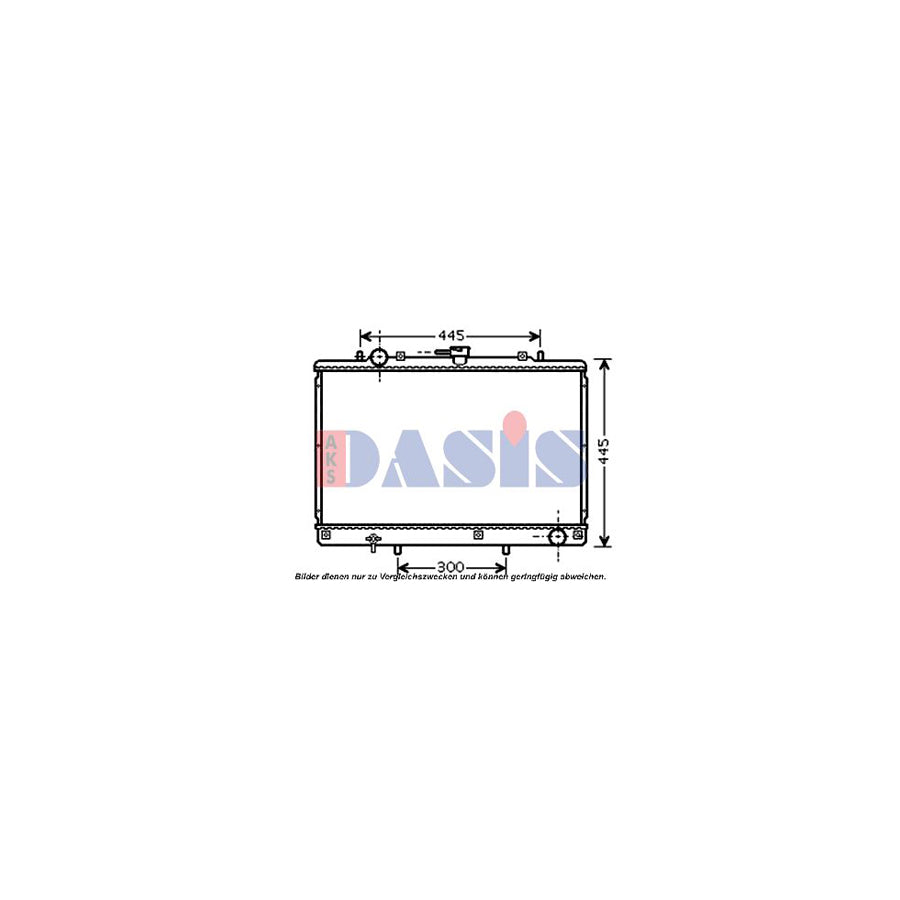 AKS Dasis 352016N Air Conditioning Condenser For Subaru Impreza | Duco Car Parts UK
