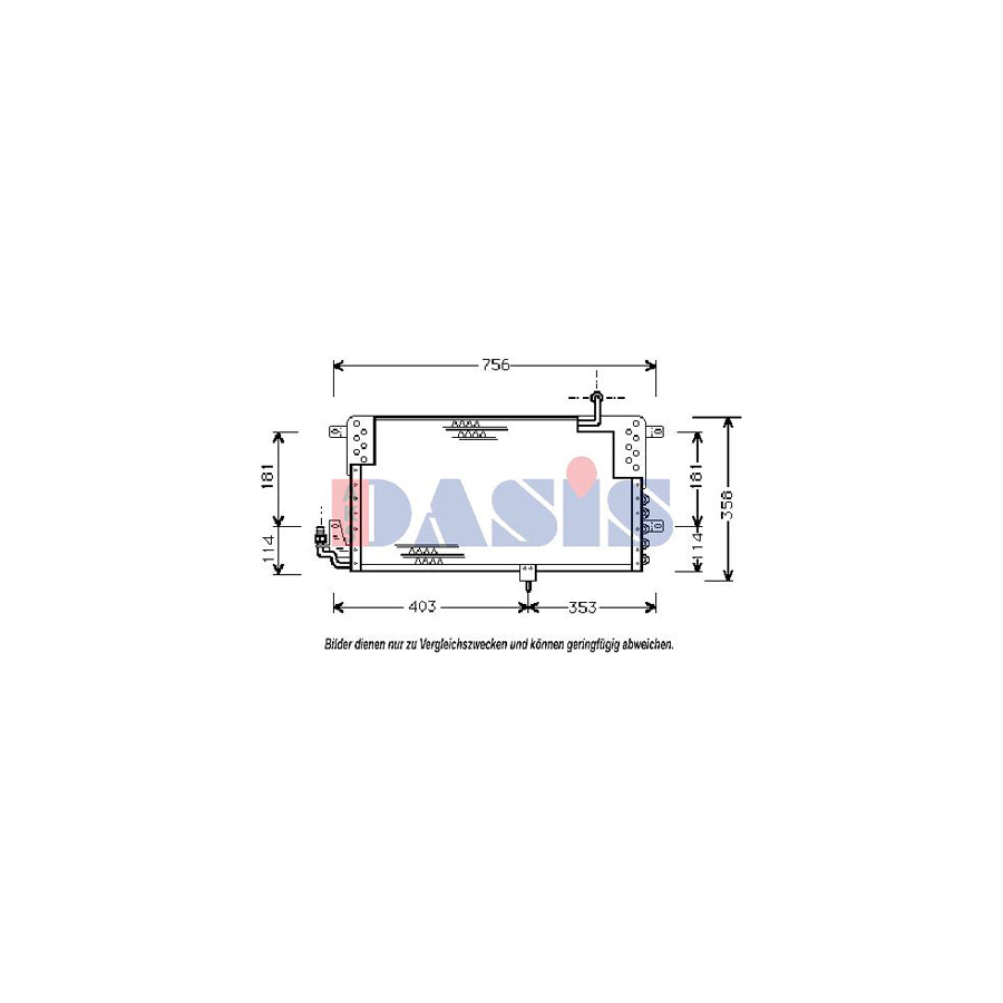 AKS Dasis 042190N Air Conditioning Condenser For VW Passat | Duco Car Parts UK