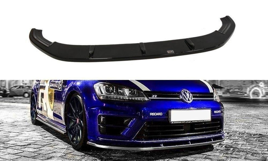 Maxton Design VW-GO-7-R-FD1T Front Splitter V.1 Volkswagen Golf R / R-Line MK7 | Duco Car Parts UK Car Parts