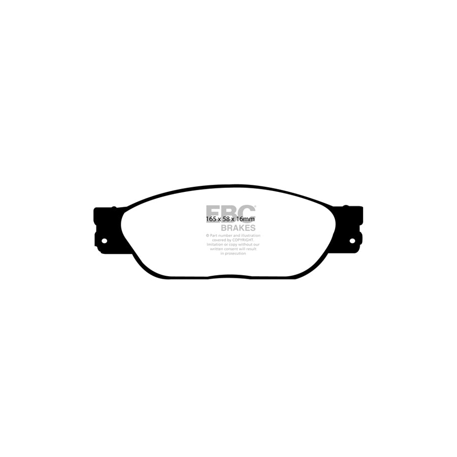 EBC PD13KF391 Jaguar Yellowstuff Front Brake Pad & GD Disc Kit - Girling/TRW Caliper (Inc. S-Type, XJ6, XJ8) 2 | Duco Car Parts UK Car Parts