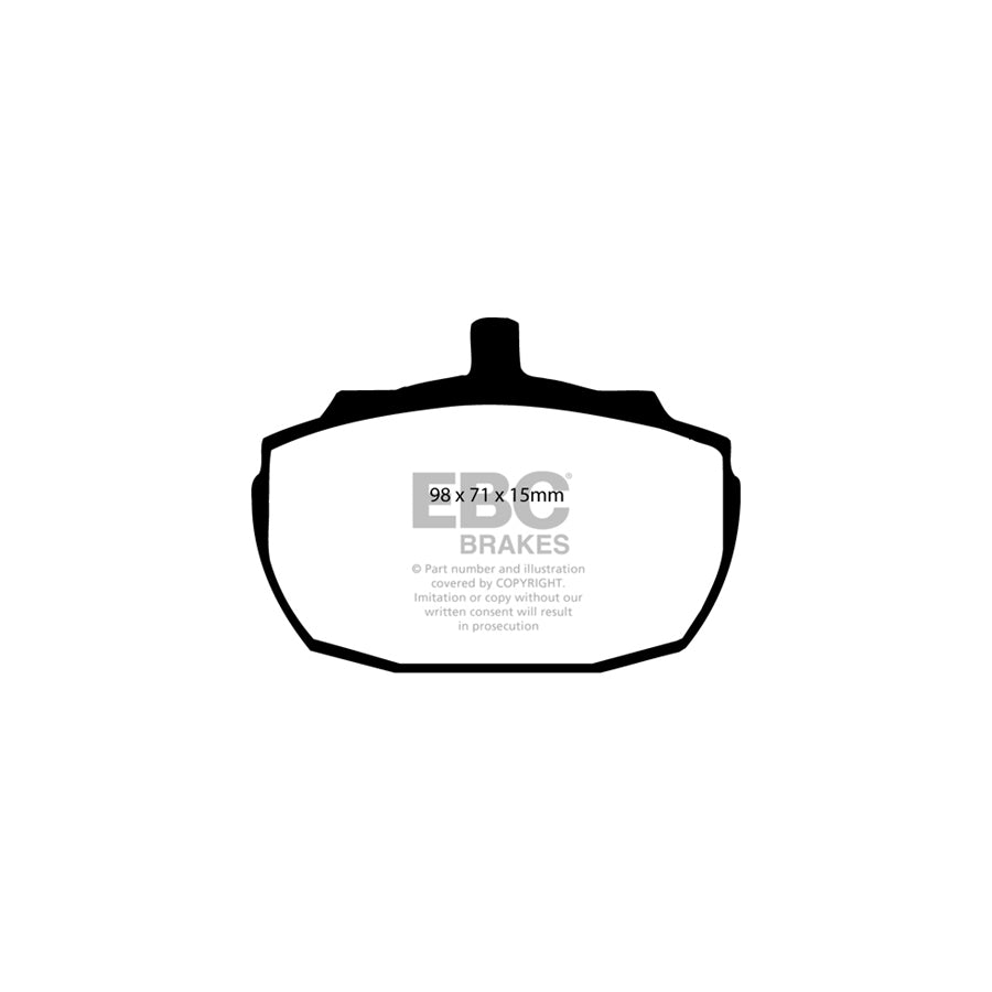 EBC PD13KF669 TVR Yellowstuff Front Brake Pad & GD Disc Kit - Girling/TRW Caliper (Inc. 400, 420, 450) 2 | Duco Car Parts UK Car Parts