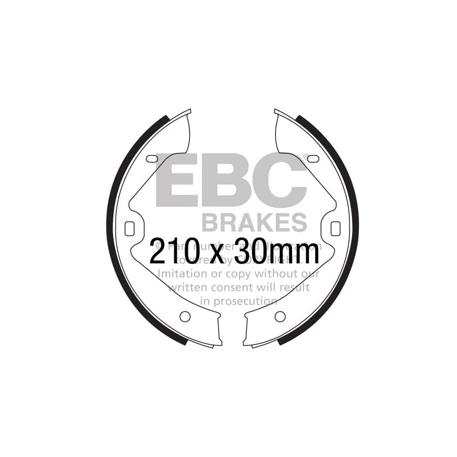 EBC 6701 Porsche VW Cayenne Rear Brake Shoes 1 | Duco Car Parts UK Car Parts