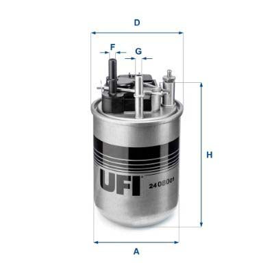 UFI 24.080.01 Fuel Filter For Nissan Juke (F15)