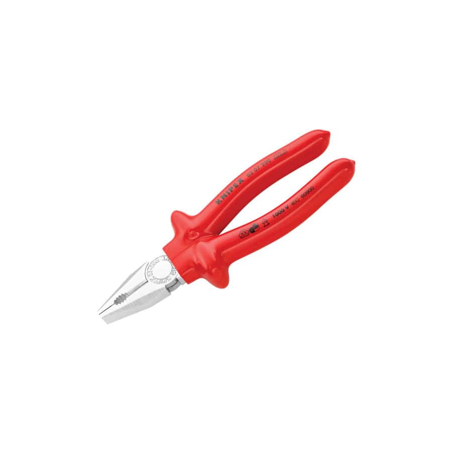 Knipex KPX0307200 VDE Combination Pliers Dipped Handles 200mm | Duco Car Parts UK