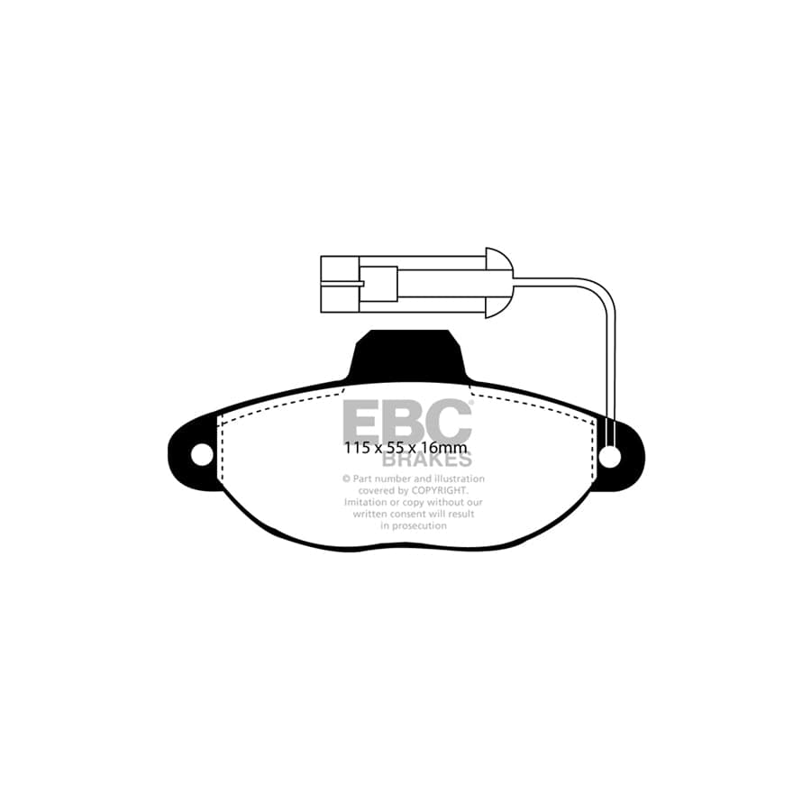 EBC PD01KF492 Fiat Punto Greenstuff Front Brake Pad & Plain Disc Kit  2 | Duco Car Parts UK Car Parts