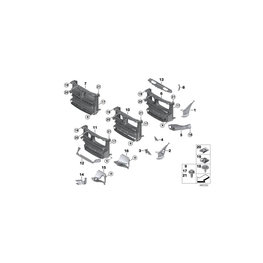 Genuine BMW 51648057051 F15 F16 Cooling Air Ducting M (Inc. X5 M50dX & X6 M50dX) | Duco Car Parts UK Car Parts