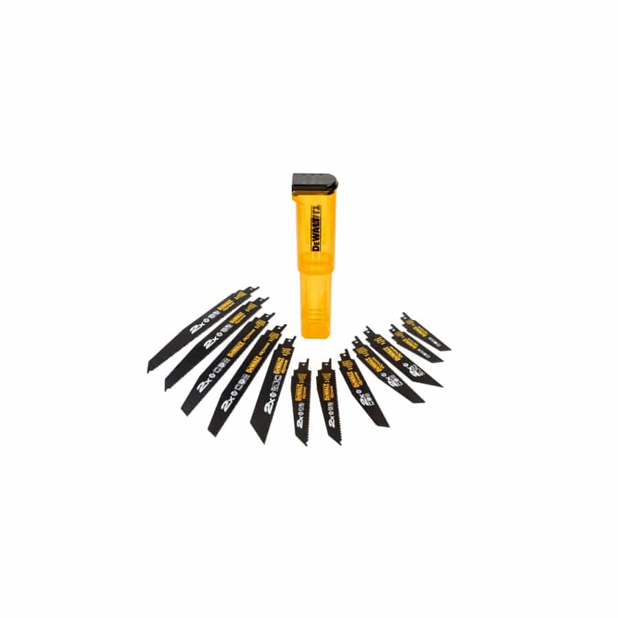 DEWALT DEWDT2441LQZ DT2441L 2X Life Reciprocating Saw Blade Set, 12 Piece | Duco Car Parts UK