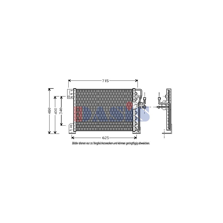 AKS Dasis 522210N Air Conditioning Condenser For Jeep Grand Cherokee I (Zj, Zg) | Duco Car Parts UK