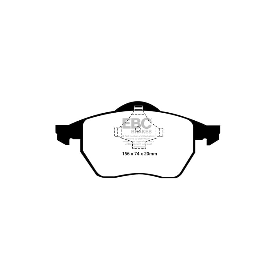 EBC PDKF133 Audi Skoda VW Ultimax Front Brake Pad & Plain Disc Kit - Girling/TRW Caliper (Inc. A3, Octavia, Golf Mk4) 2 | Duco Car Parts UK Car Parts
