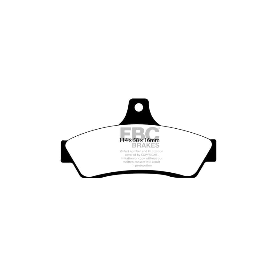 EBC PD03KR555 Opel Pontiac Vauxhall Yellowstuff Rear Brake Pad & Plain Disc Kit (Inc. Monaro & GTO) 2 | Duco Car Parts UK Car Parts