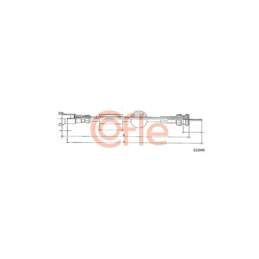 Cofle S21040 Speedometer Cable