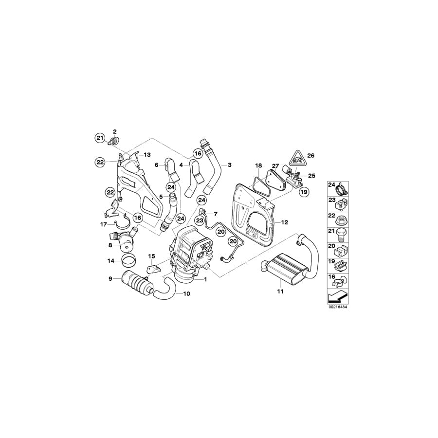 Genuine BMW 64126953097 M F06 E91 Support, Water Pump (Inc. 750Li, 320d ed & 323i) | Duco Car Parts UK Car Parts