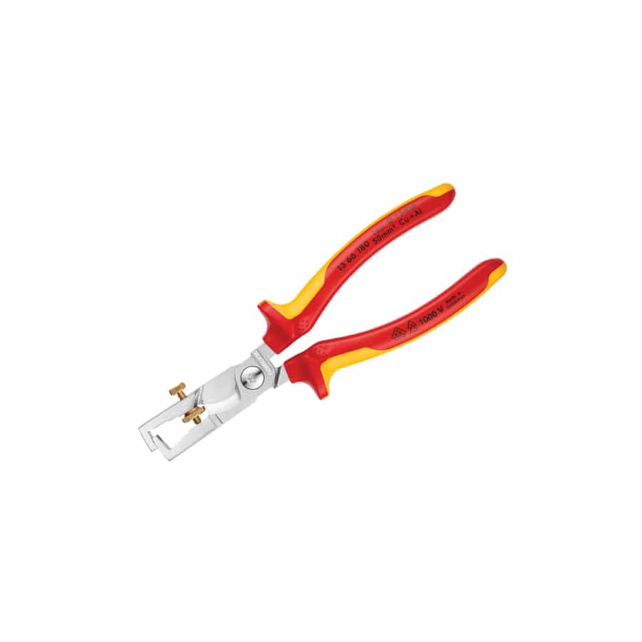 Knipex KPX1366180 VDE StriX Insulation Stripper with Cable Shears 180mm | Duco Car Parts UK