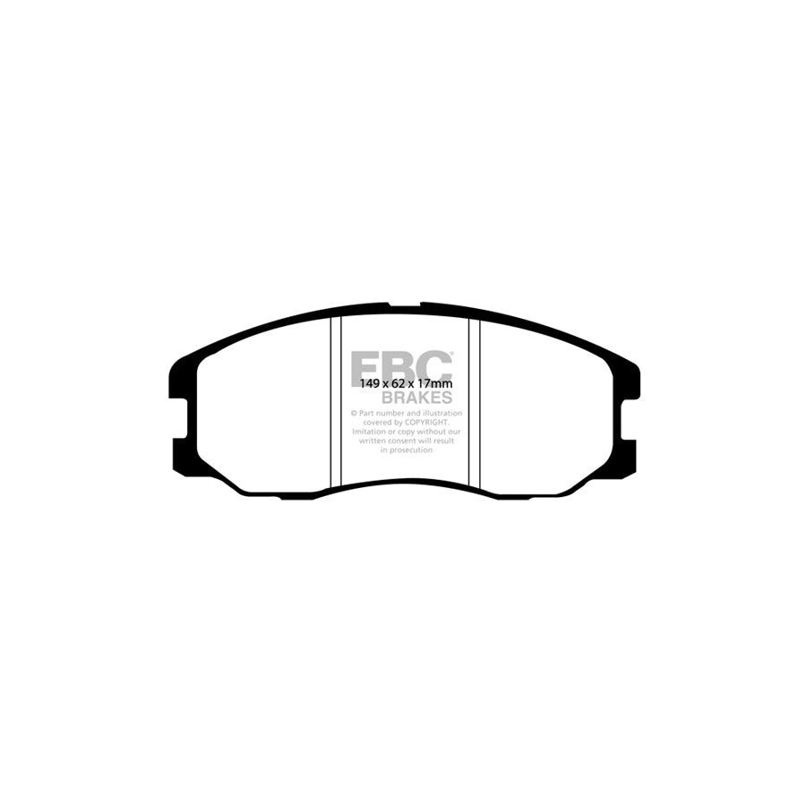 EBC DP61975 Chevrolet Opel Vauxhall Greenstuff Front Brake Pads (Inc. Captiva & Antara) 2 | Duco Car Parts UK Car Parts