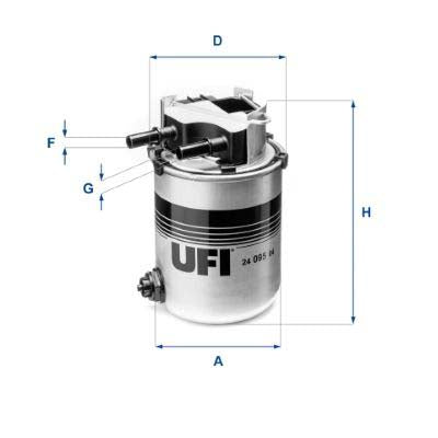 UFI 24.095.04 Fuel Filter