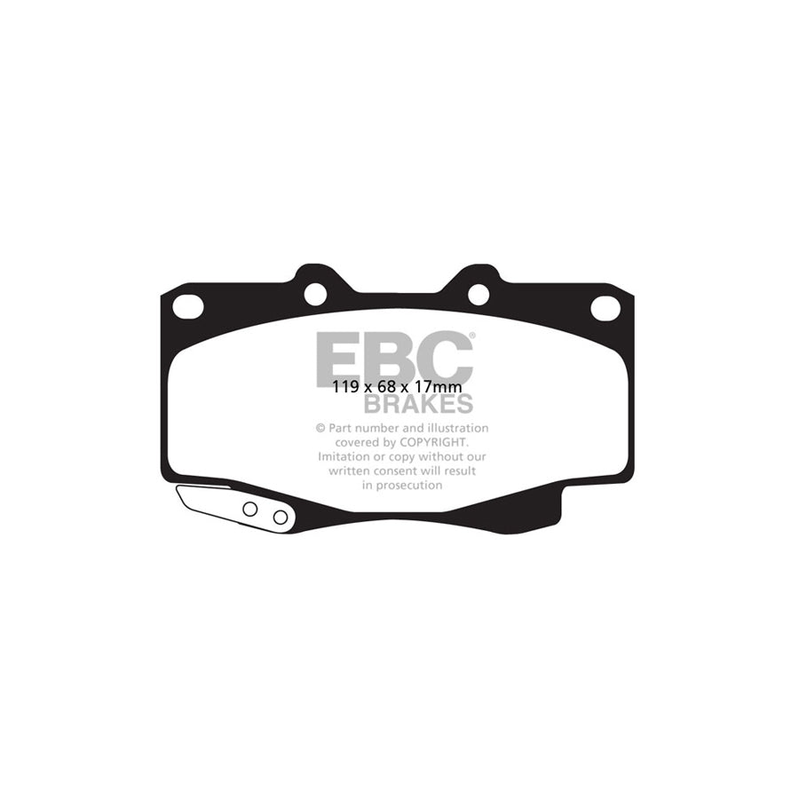 EBC DP62005 Toyota Greenstuff Front Brake Pads 2 | Duco Car Parts UK Car Parts