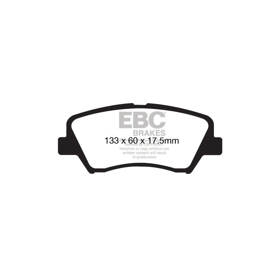 EBC PD08KF713 Hyundai Kia Yellowstuff Front Brake Pad & USR Disc K 2 | Duco Car Parts UK Car Parts
