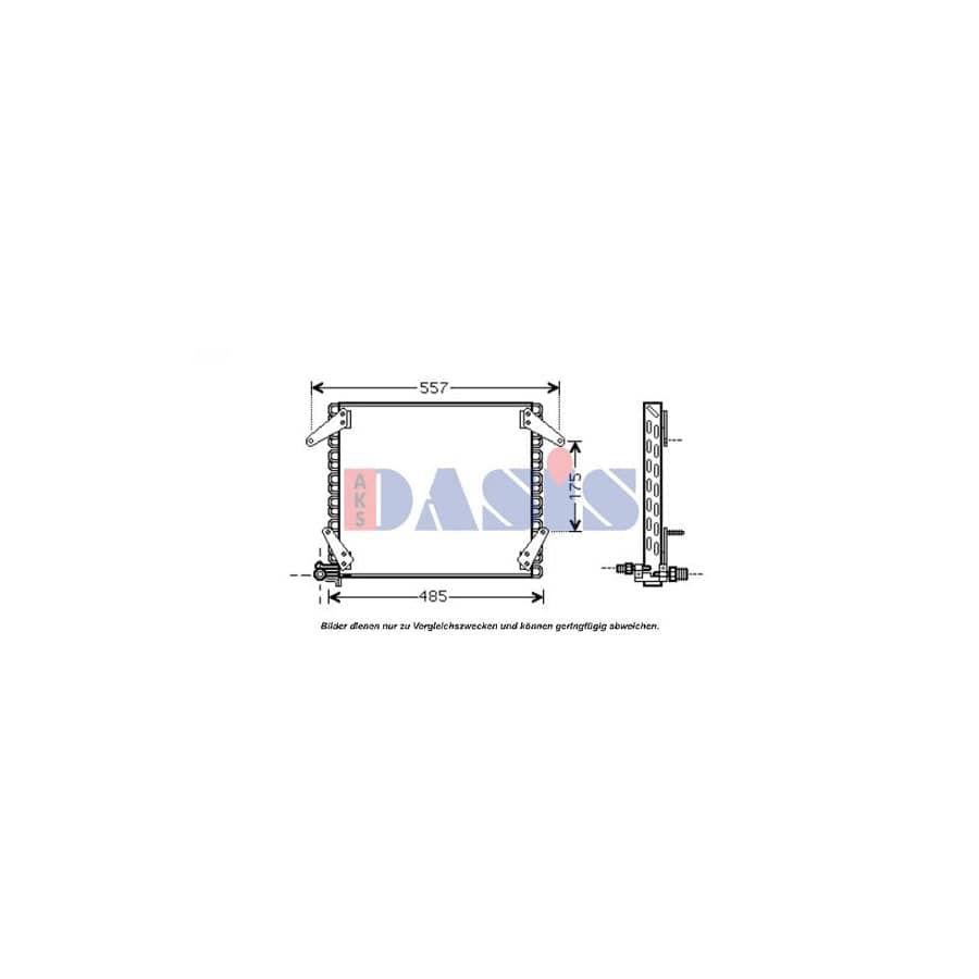 AKS Dasis 072230N Air Conditioning Condenser | Duco Car Parts UK