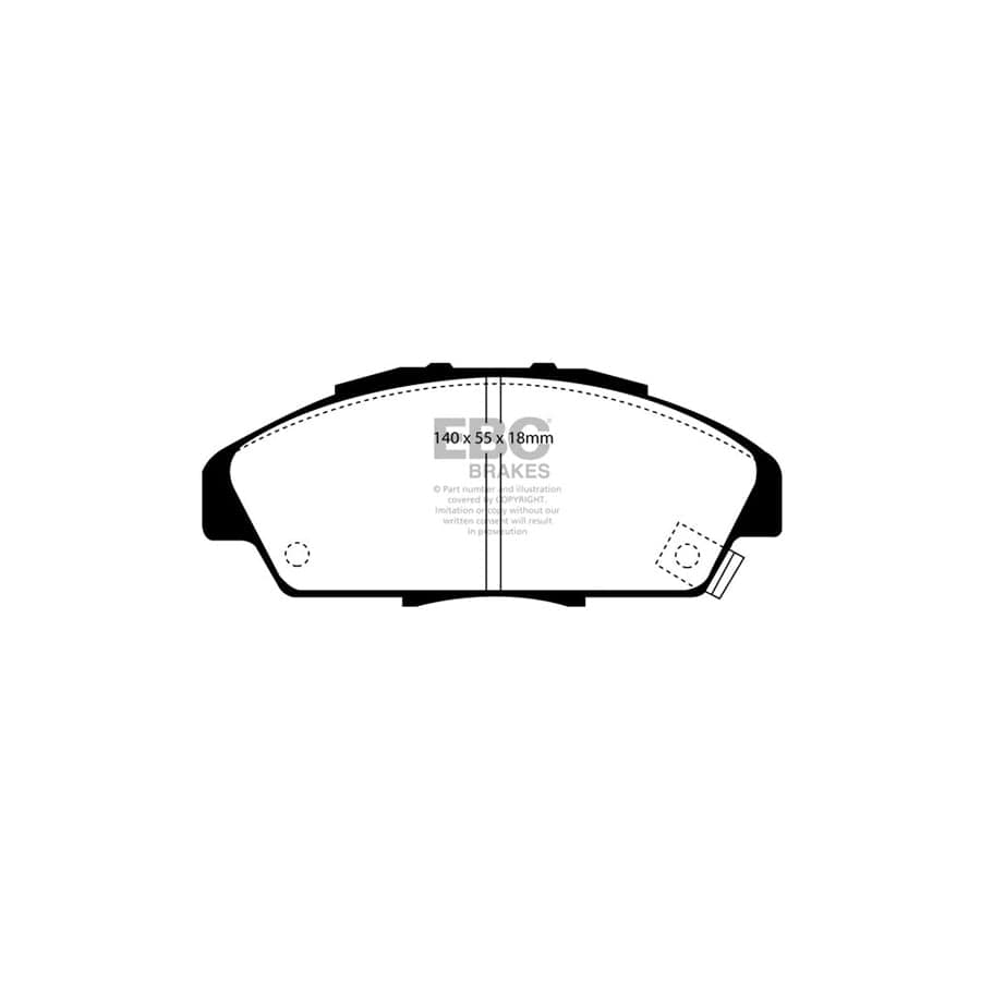 EBC PDKF841 Honda Accord Ultimax Front Brake Pad & Plain Disc Kit - Akebono Caliper 2 | Duco Car Parts UK Car Parts