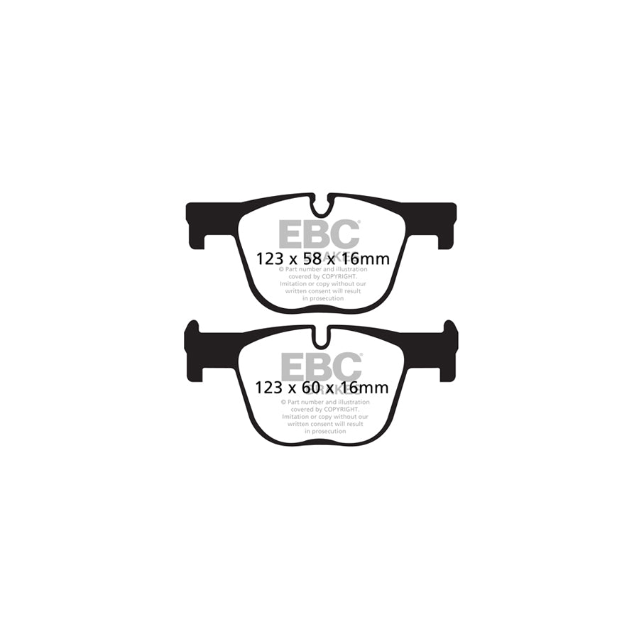 EBC DP52131NDX BMW Bluestuff NDX Rear Brake Pads  - ATE Caliper 2 | Duco Car Parts UK Car Parts