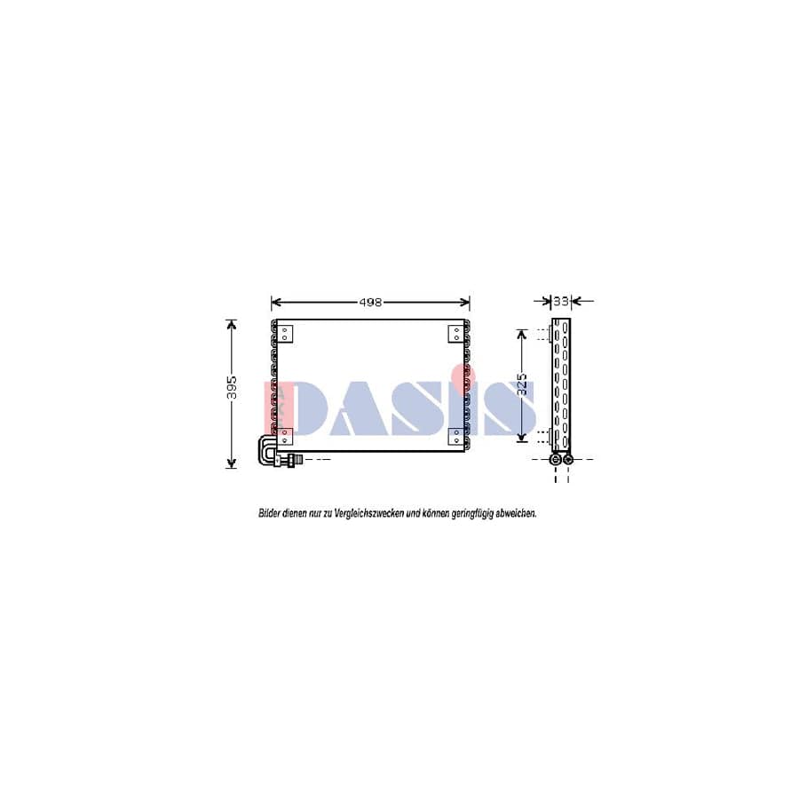 AKS Dasis 072240N Air Conditioning Condenser For Nissan Vanette | Duco Car Parts UK