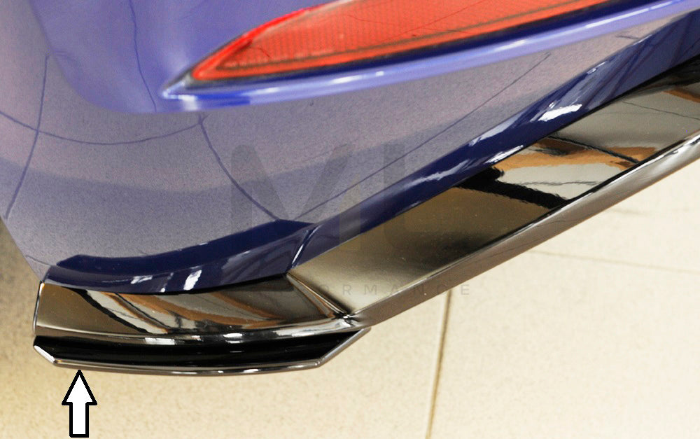 Rieger 00059585 VW Mk7 Mk7-Line Golf GTI Rear Side Splitter 7 | Duco Car Parts UK Car Parts