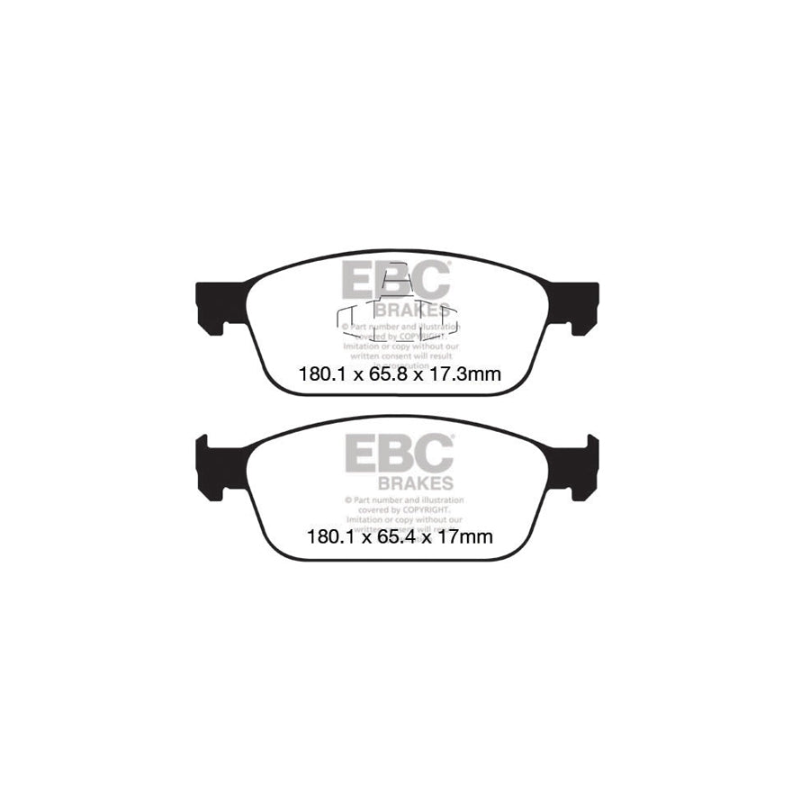 EBC DP52145NDX Ford Bluestuff NDX Front Brake Pads  - ATE Caliper (Inc. Focus Mk3 & Kuga Mk2) 2 | Duco Car Parts UK Car Parts