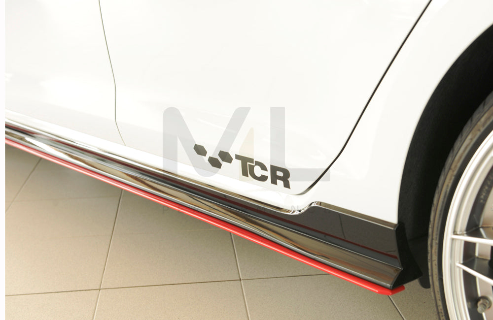 Rieger 00059516 VW Mk7 Golf GTI-TCR Side Skirt Splitter 4 | Duco Car Parts UK Car Parts