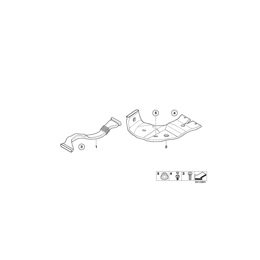 Genuine BMW 64228150437 E38 Rear Heater Duct (Inc. 728i, 730i & 725tds) | Duco Car Parts UK Car Parts