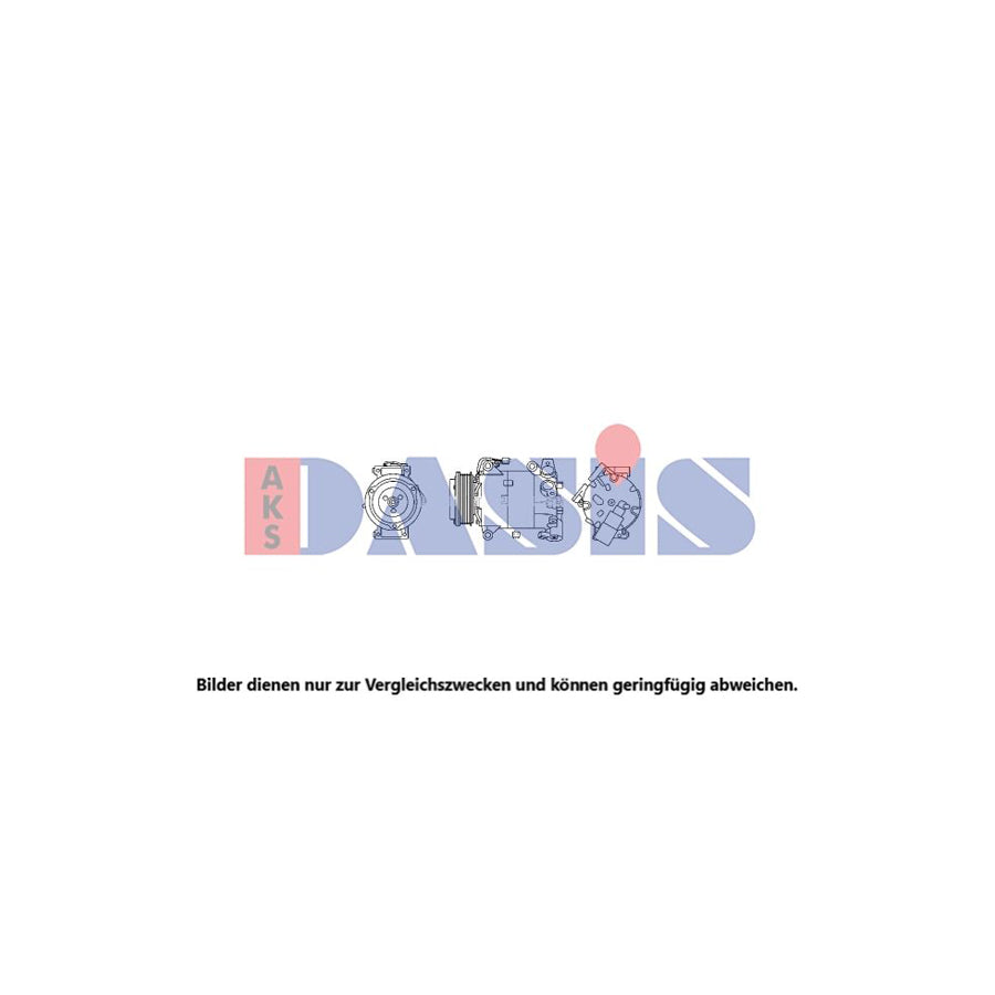 AKS Dasis 853025N Compressor, Air Conditioning | Duco Car Parts UK