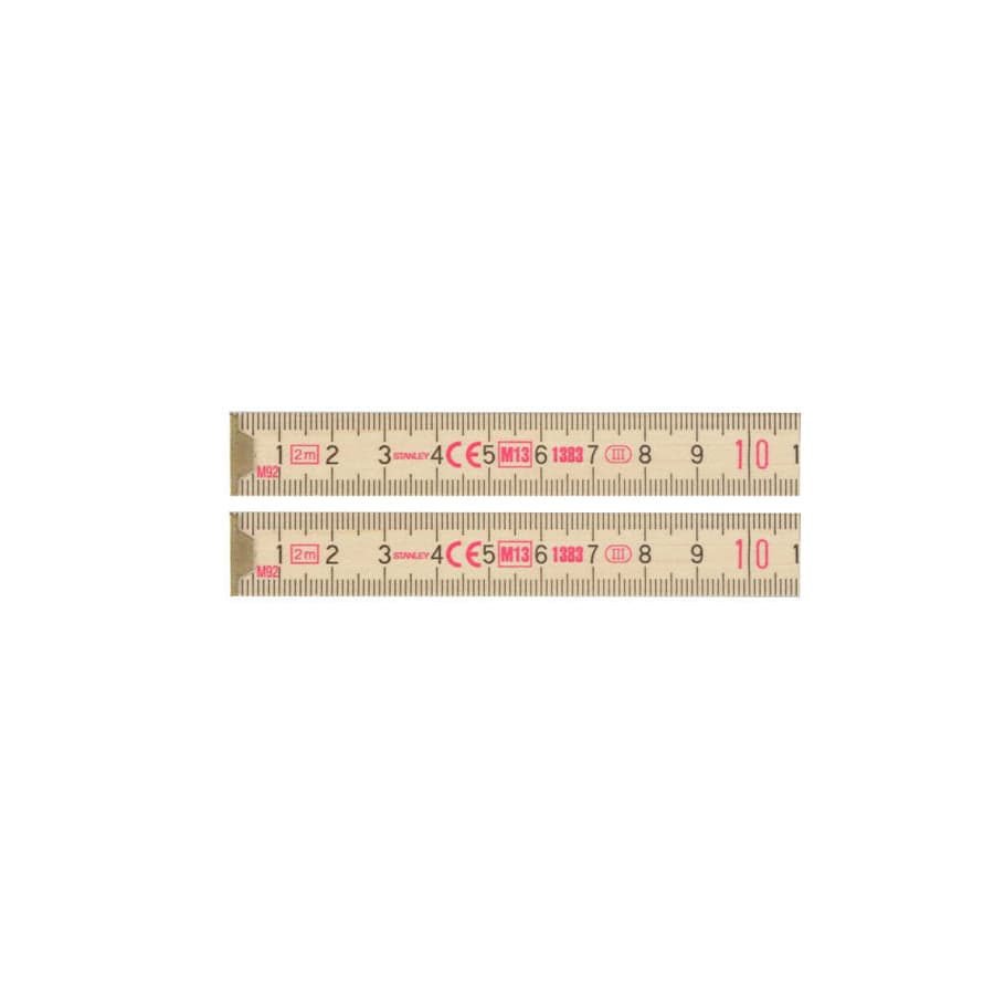 STANLEY® STA035455 Wooden Folding Rule 2m | Duco Car Parts UK