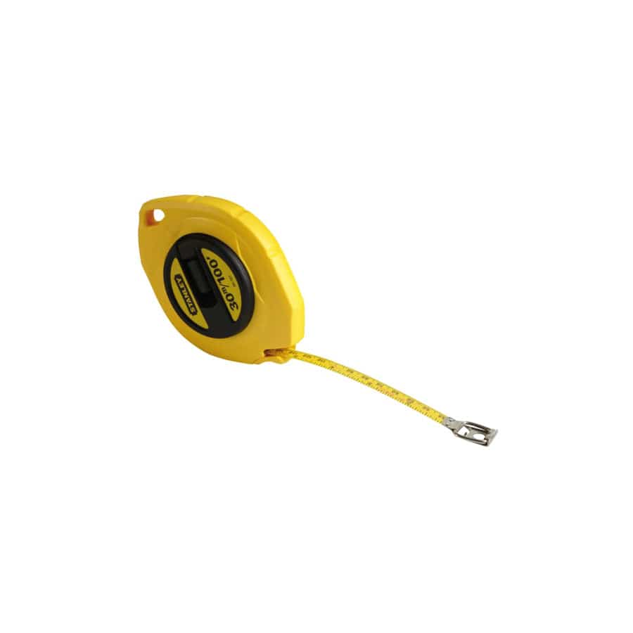 STANLEY® STA034107 Closed Case Steel Long Tape 30m/100ft (Width 10mm) | Duco Car Parts UK