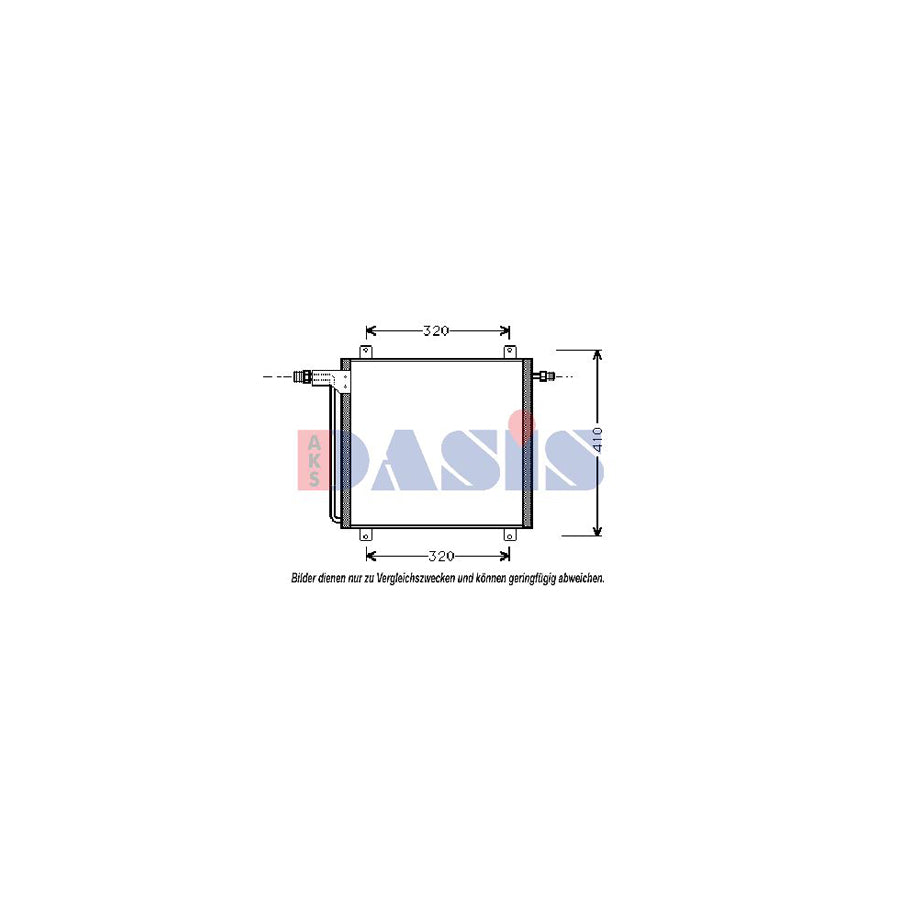 AKS Dasis 182300N Air Conditioning Condenser For Renault Twingo | Duco Car Parts UK