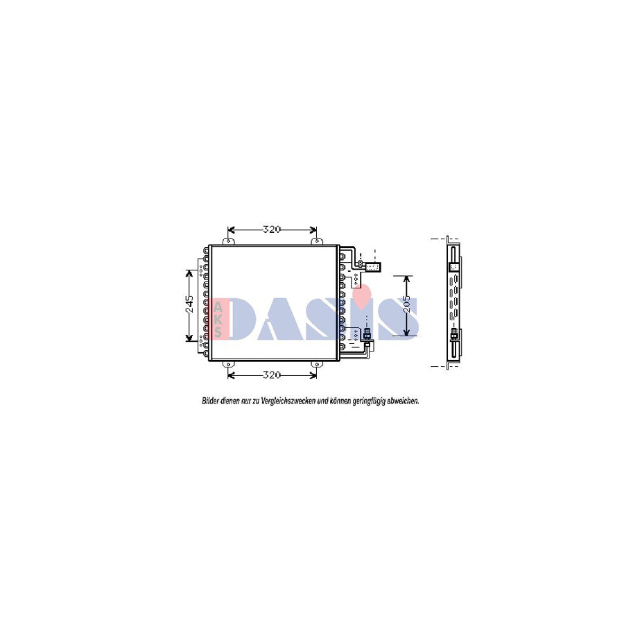 AKS Dasis 182320N Air Conditioning Condenser | Duco Car Parts UK