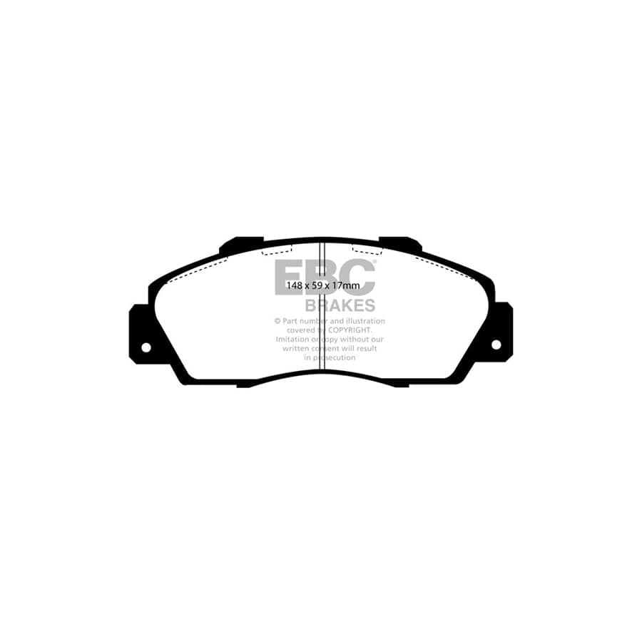EBC PDKF843 Honda Ultimax Front Brake Pad & Plain Disc Kit - Akebono Caliper (Inc. Accord Aerodeck & Accord Coupe) 2 | Duco Car Parts UK Car Parts