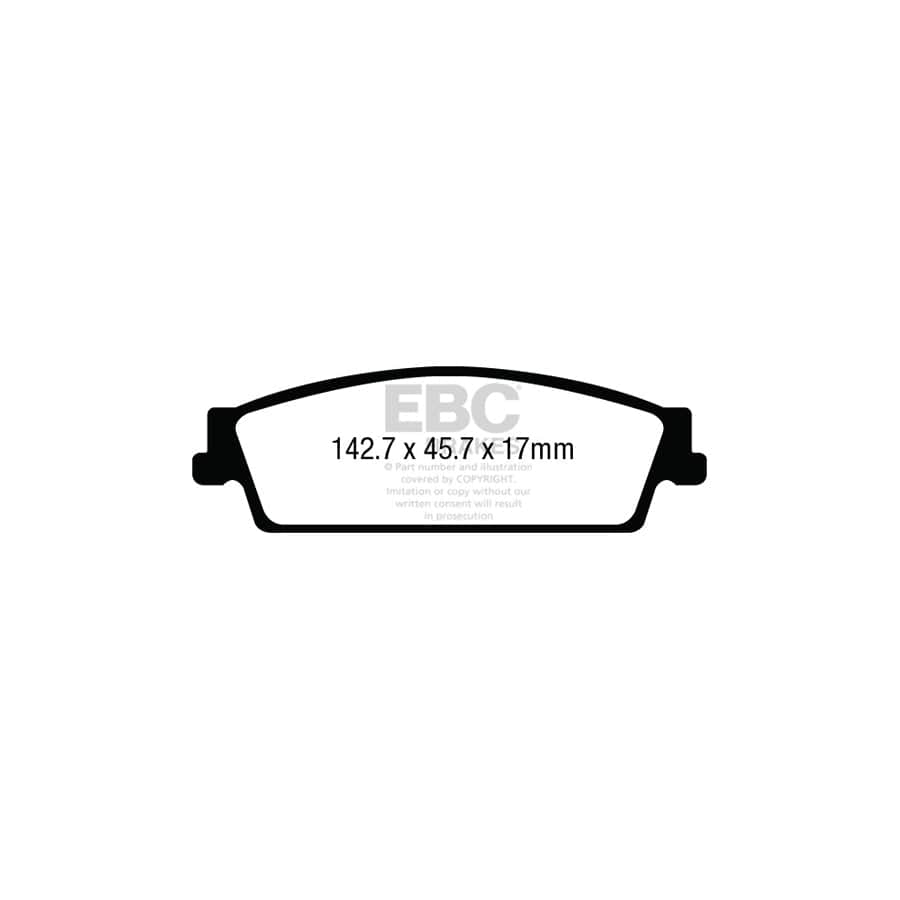 EBC PDKR1109 Cadillac Escalade Ultimax Rear Brake Pad & Plain Disc Kit 2 | Duco Car Parts UK Car Parts