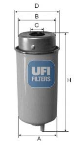 UFI 24.458.00 Fuel Filter For Ford Transit