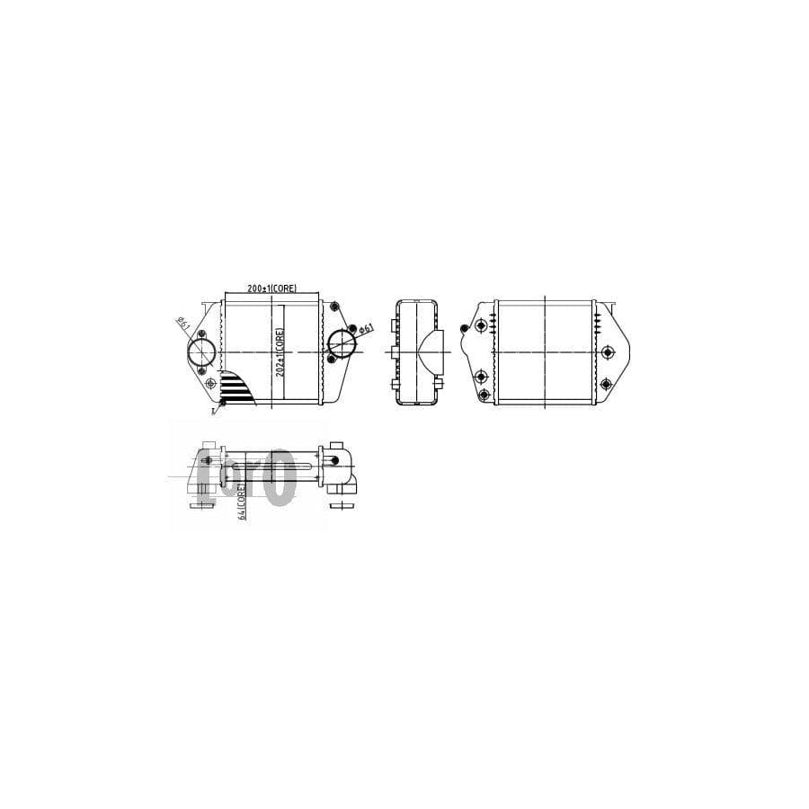 Abakus 0300180001 Intercooler For Mazda 6 | Duco Car Parts UK