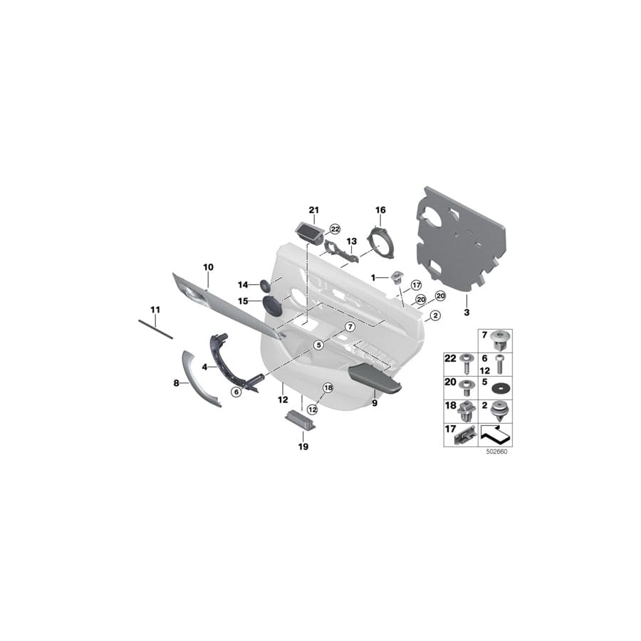 Genuine BMW 51427450128 F48 F48 Decor Strip, Right PEARL (Inc. X1 18d, X1 28iX & X1 28i) | Duco Car Parts UK Car Parts