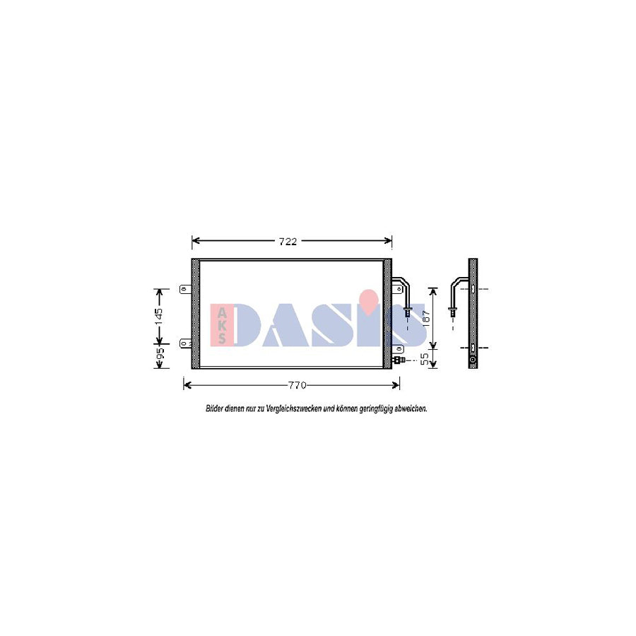 AKS Dasis 522610N Air Conditioning Condenser | Duco Car Parts UK