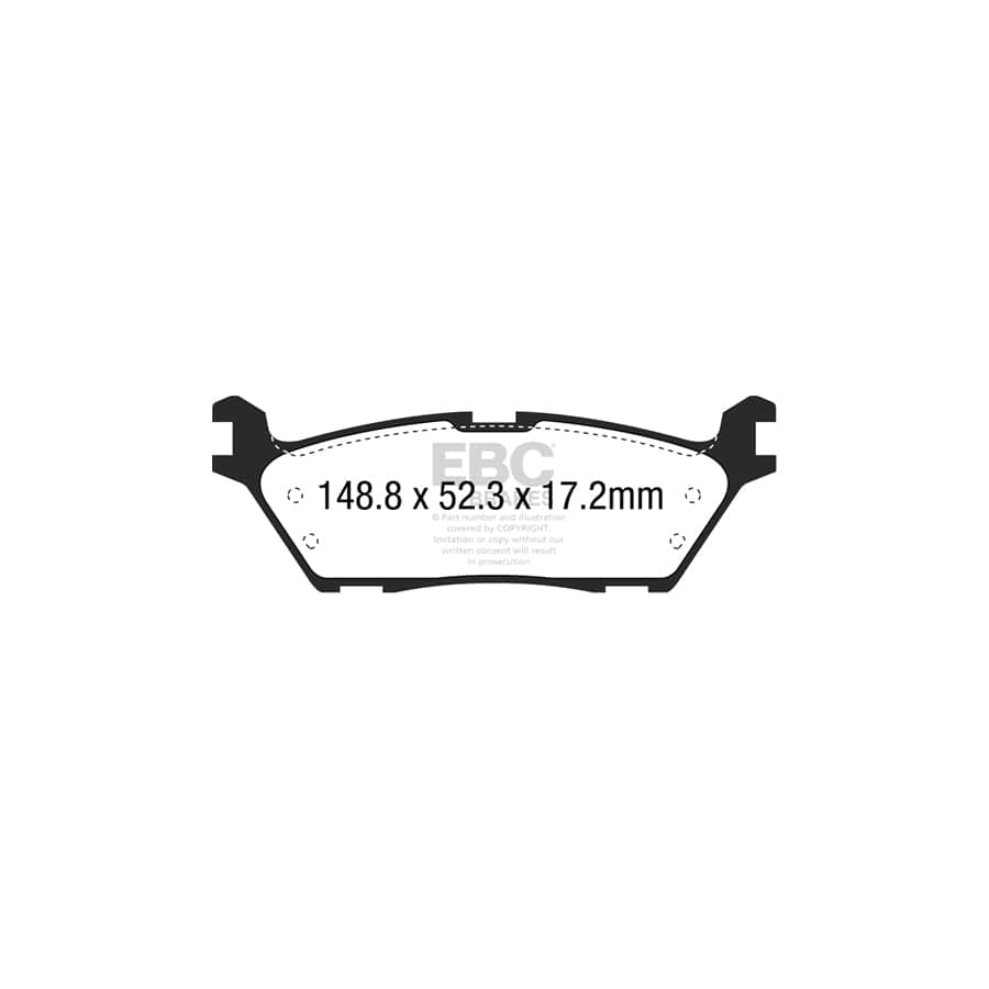 EBC PDKR1112 Ford F-150 Ultimax Rear Brake Pad & Plain Disc Kit 2 | Duco Car Parts UK Car Parts